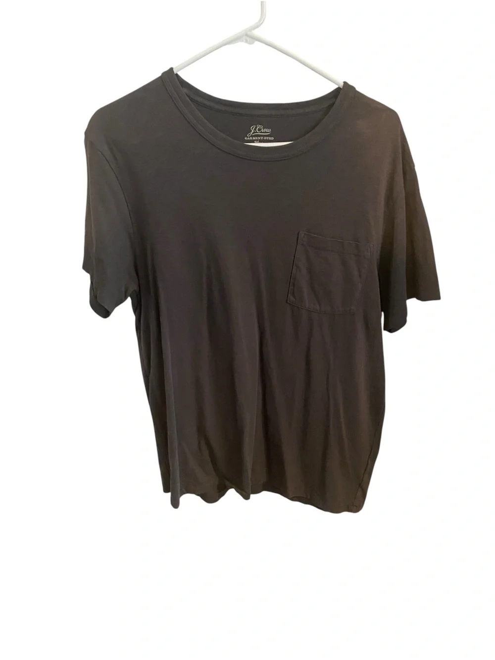 J.Crew Garment Dyed Broken-In Pocket T-Shirt - Charcoal Gray 100% cotton basics